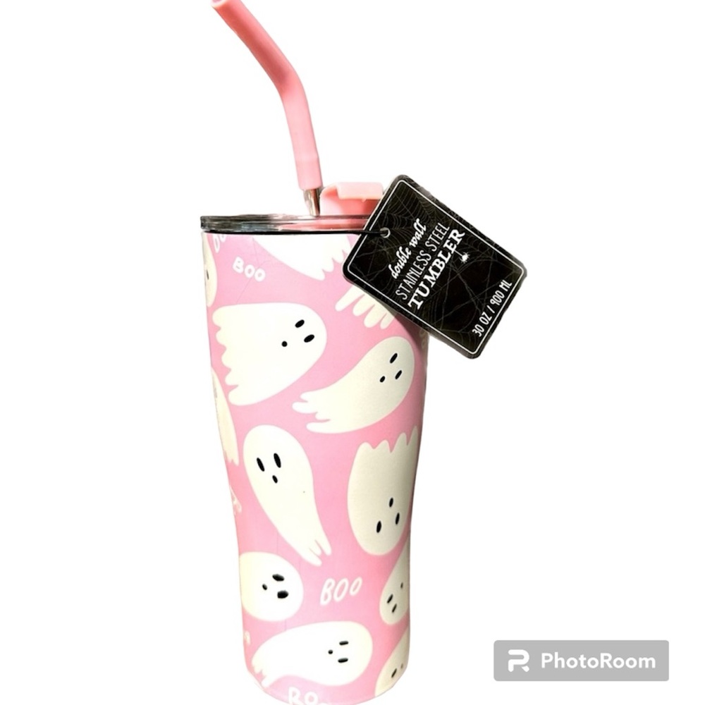 👻NWT PINK GOST STAINLESS STEEL TUMBLR👻
